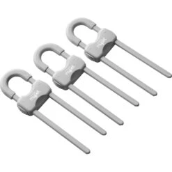 MyPet Safety Paws Grip & Glide Cabinet Locks For Dog & Cat, Gray, 3 Count -Trixie || Catit || Nature's Miracle Shop 319751 PT3. AC SS1800 V1635257810