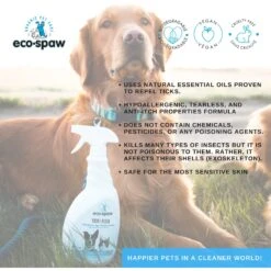 EcoSpaw Unscented Flea & Tick Dog & Cat Spray, 8-oz Bottle -Trixie || Catit || Nature's Miracle Shop 321809 PT2. AC SS1800 V1632809500