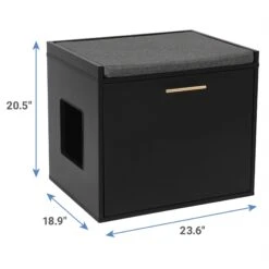 Frisco Drop Down Door Bench Cat Litter Box Cover -Trixie || Catit || Nature's Miracle Shop 322629 PT2. AC SS1800 V1653488860