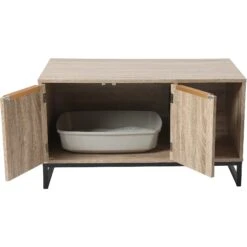 Frisco Walkway Entrance Two Door Bench Cat Litter Box Cover -Trixie || Catit || Nature's Miracle Shop 322631 PT3. AC SS1800 V1653421653