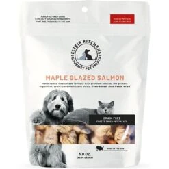 Elixir Kitchens Maple Glazed Salmon Freeze-Dried Dog & Cat Treats, 3-oz Bag