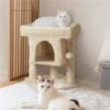 Yaheetech 2-Level 23.5-in Plush Cat Tree & Condo