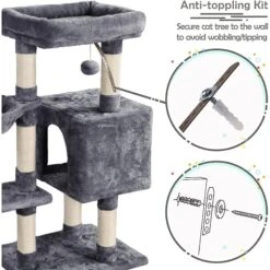 Yaheetech 4-Level 38-in Plush Cat Tree & Condo 18 Yaheetech 4-Level 38-in Plush Cat Tree & Condo -Trixie || Catit || Nature's Miracle Shop 325680 PT7. AC SS1800 V1631144174