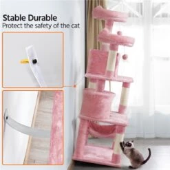 Yaheetech 62.2-in Multi-Level Cat Tree 16 Yaheetech 62.2-in Multi-Level Cat Tree -Trixie || Catit || Nature's Miracle Shop 325684 PT7. AC SS1800 V1680631087