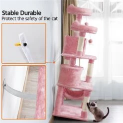 Yaheetech 62.2-in Multi-Level Cat Tree 17 Yaheetech 62.2-in Multi-Level Cat Tree -Trixie || Catit || Nature's Miracle Shop 325684 PT8. AC SS1800 V1635864083