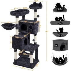 Yaheetech Multi-Level 64.5-in Cat Tree -Trixie || Catit || Nature's Miracle Shop 325687 PT2. AC SS1800 V1680631092