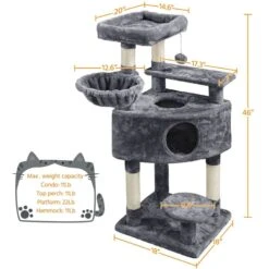 Yaheetech Activity Tower Basic 46-in Cat Tree 13 Yaheetech Activity Tower Basic 46-in Cat Tree -Trixie || Catit || Nature's Miracle Shop 325694 PT2. AC SS1800 V1680631647
