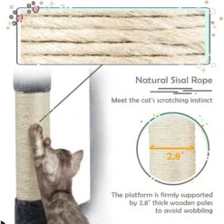 Yaheetech Activity Tower Basic 46-in Cat Tree 16 Yaheetech Activity Tower Basic 46-in Cat Tree -Trixie || Catit || Nature's Miracle Shop 325694 PT5. AC SS1800 V1680631082