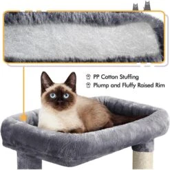 Yaheetech 46.5-in Plush Cat Tree -Trixie || Catit || Nature's Miracle Shop 325697 PT3. AC SS1800 V1631151082