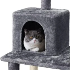 Yaheetech 46.5-in Plush Cat Tree -Trixie || Catit || Nature's Miracle Shop 325697 PT4. AC SS1800 V1631145398