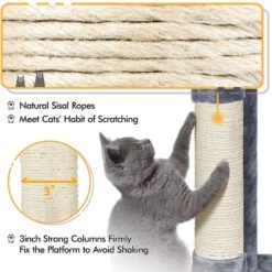 Yaheetech 46.5-in Plush Cat Tree -Trixie || Catit || Nature's Miracle Shop 325697 PT6. AC SS1800 V1631154718