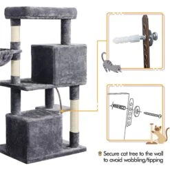 Yaheetech 46.5-in Plush Cat Tree -Trixie || Catit || Nature's Miracle Shop 325697 PT8. AC SS1800 V1631147193