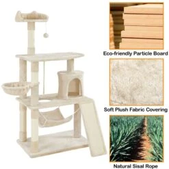 Yaheetech 63.5-in Plush Cat Tree & Condo 14 Yaheetech 63.5-in Plush Cat Tree & Condo -Trixie || Catit || Nature's Miracle Shop 325702 PT3. AC SS1800 V1686153897