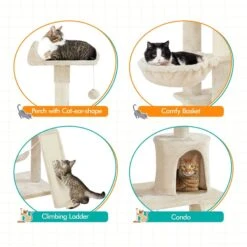 Yaheetech 63.5-in Plush Cat Tree & Condo 15 Yaheetech 63.5-in Plush Cat Tree & Condo -Trixie || Catit || Nature's Miracle Shop 325702 PT4. AC SS1800 V1686153625