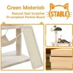 Yaheetech 63.5-in Plush Cat Tree & Condo 18 Yaheetech 63.5-in Plush Cat Tree & Condo -Trixie || Catit || Nature's Miracle Shop 325702 PT7. AC SS1800 V1686153408