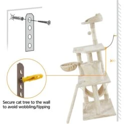 Yaheetech 63.5-in Plush Cat Tree & Condo 19 Yaheetech 63.5-in Plush Cat Tree & Condo -Trixie || Catit || Nature's Miracle Shop 325702 PT8. AC SS1800 V1686153683