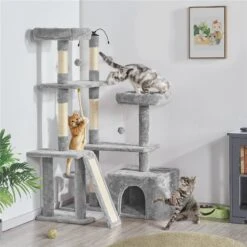 Yaheetech Activity Town 53.5-in Plush Cat Tree