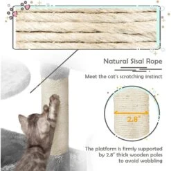 Yaheetech Activity Town 53.5-in Plush Cat Tree 18 Yaheetech Activity Town 53.5-in Plush Cat Tree -Trixie || Catit || Nature's Miracle Shop 325706 PT7. AC SS1800 V1631160993