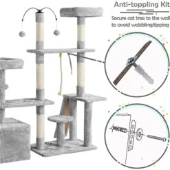 Yaheetech Activity Town 53.5-in Plush Cat Tree 19 Yaheetech Activity Town 53.5-in Plush Cat Tree -Trixie || Catit || Nature's Miracle Shop 325706 PT8. AC SS1800 V1631157993