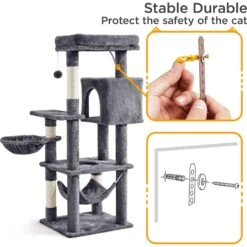 Yaheetech 56.5-in Multilevel Cat Tree 18 Yaheetech 56.5-in Multilevel Cat Tree -Trixie || Catit || Nature's Miracle Shop 325712 PT7. AC SS1800 V1662669746