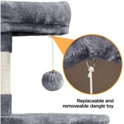 Yaheetech Multi-Level 53.5-in Plush Cat Tree -Trixie || Catit || Nature's Miracle Shop 325719 PT6. AC SS1800 V1631153501