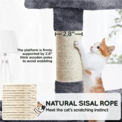 Yaheetech Multi-Level 53.5-in Plush Cat Tree -Trixie || Catit || Nature's Miracle Shop 325719 PT7. AC SS1800 V1631151408