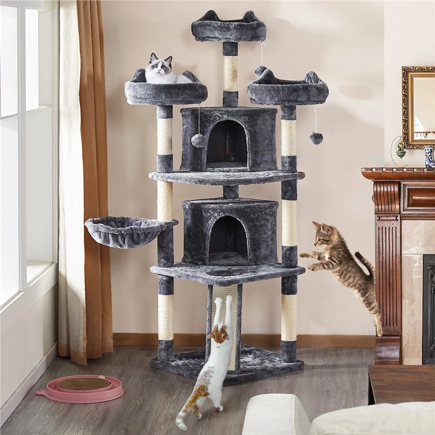 Yaheetech Multi-Level 68.5-in Cat Tree 3 Yaheetech Multi-Level 68.5-in Cat Tree