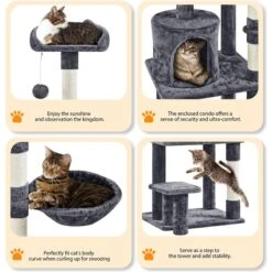 Yaheetech 57-in Cat Tree Tower -Trixie || Catit || Nature's Miracle Shop 325725 PT3. AC SS1800 V1686153408