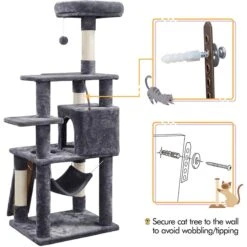 Yaheetech 57-in Cat Tree Tower -Trixie || Catit || Nature's Miracle Shop 325725 PT8. AC SS1800 V1686153744