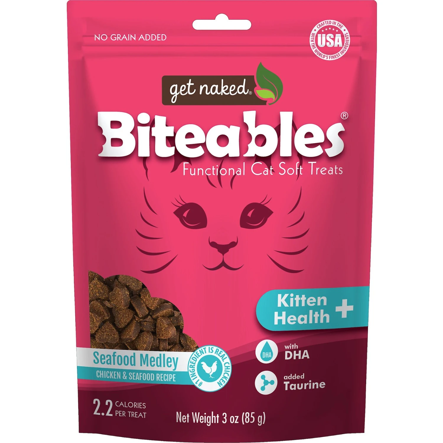 Get Naked Biteables Kitten Health Plus Soft Cat Treats, 3-oz Bag 3 Get Naked Biteables Kitten Health Plus Soft Cat Treats, 3-oz Bag