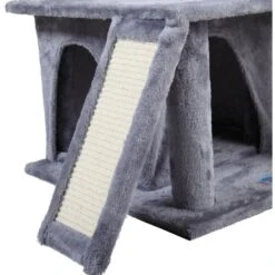Coziwow By Jaxpety Faux Fur Cat Tree Tower & Condos With Scratch Posts, 34-inch, Grey -Trixie || Catit || Nature's Miracle Shop 330934 PT7. AC SS1800 V1632319572