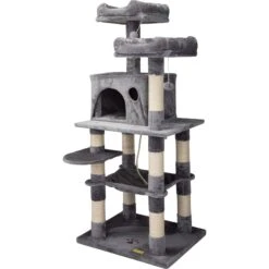 Coziwow By Jaxpety 58-in Cat Tree & Condo With Hammock, Grey 14 Coziwow By Jaxpety 58-in Cat Tree & Condo With Hammock, Grey -Trixie || Catit || Nature's Miracle Shop 330952 PT3. AC SS1800 V1663609368