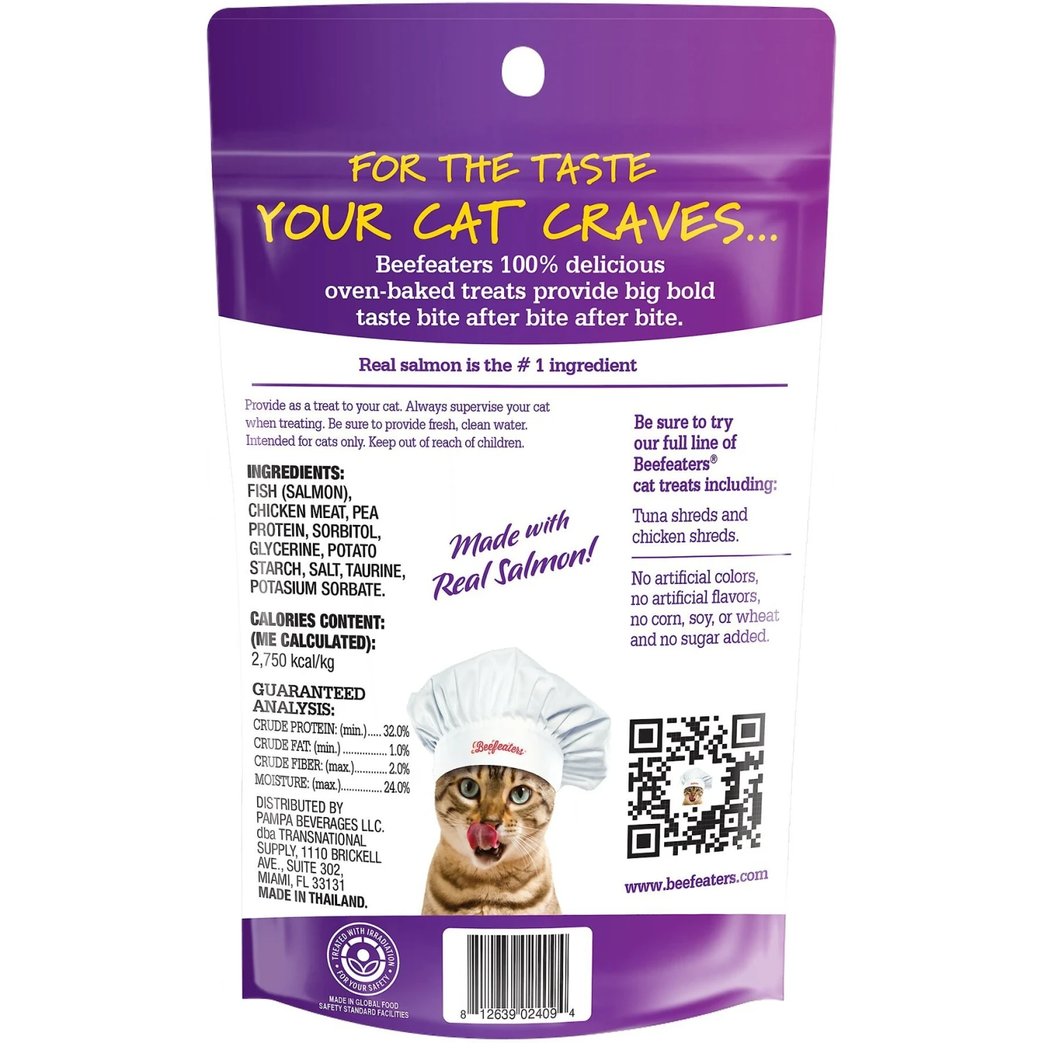 Beefeaters Salmon Shreds Dehydrated Cat Treat, 1.41-oz, Case Of 12 4 Beefeaters Salmon Shreds Dehydrated Cat Treat, 1.41-oz, Case Of 12 - Image 2