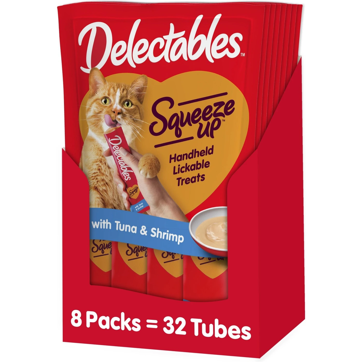 Hartz Delectables Squeeze Up Tuna & Shrimp Lickable Cat Treat 3 Hartz Delectables Squeeze Up Tuna & Shrimp Lickable Cat Treat