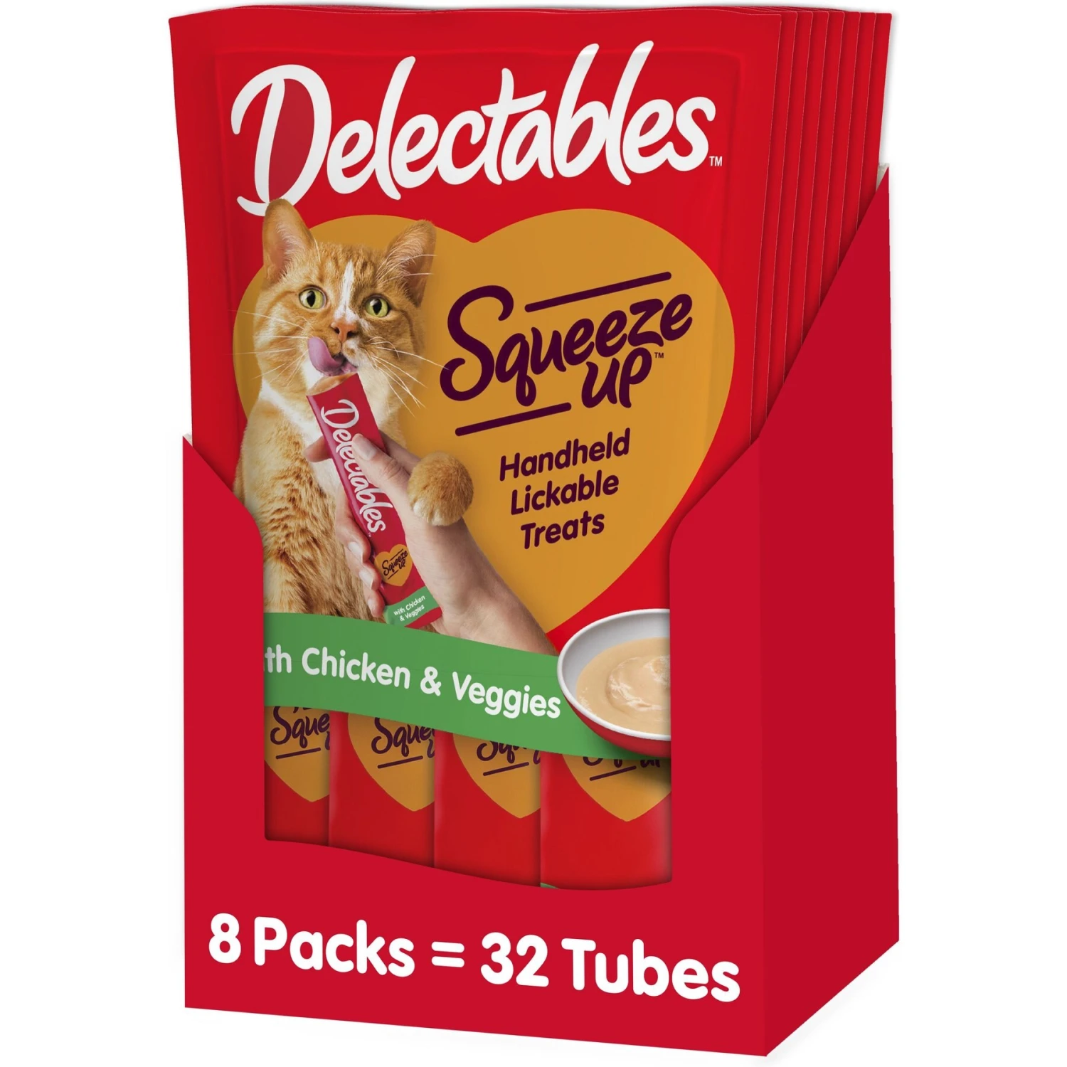 Hartz Delectables Squeeze Up Chicken & Veggie Lickable Cat Treats 3 Hartz Delectables Squeeze Up Chicken & Veggie Lickable Cat Treats