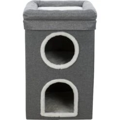 TRIXIE Saul 2-Story Cat Condo & Perch, Gray