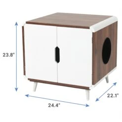 Frisco Mid-Century Modern Side Table Cat Litter Box Cover 8 Frisco Mid-Century Modern Side Table Cat Litter Box Cover -Trixie || Catit || Nature's Miracle Shop 334645 PT2. AC SS1800 V1653488914