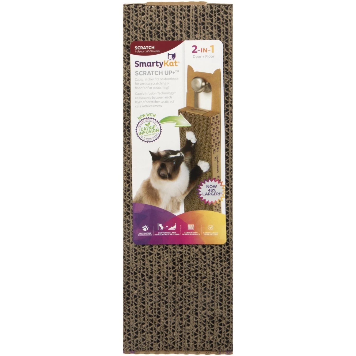 SmartyKat Scratch Up+ With Catnip Infusion Technology Corrugate Hanging Cat Scratcher 8 SmartyKat Scratch Up+ With Catnip Infusion Technology Corrugate Hanging Cat Scratcher - Image 6
