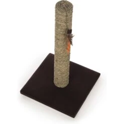 SmartyKat Simply Scratch Seagrass Cat Scratch Post With Feather Cat Toy -Trixie || Catit || Nature's Miracle Shop 336395 PT5. AC SS1800 V1634310260