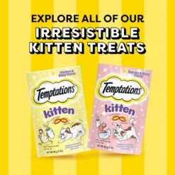 Temptations Salmon & Dairy Flavor Crunchy & Soft Kitten Treats -Trixie || Catit || Nature's Miracle Shop 337245 PT8. AC SS1800 V1634235414