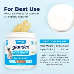 Vetnique Labs Glandex Tuna Flavored Powder Digestive Supplement For Cats 17 Vetnique Labs Glandex Tuna Flavored Powder Digestive Supplement For Cats -Trixie || Catit || Nature's Miracle Shop 338792 PT6. AC SS1800 V1689974521