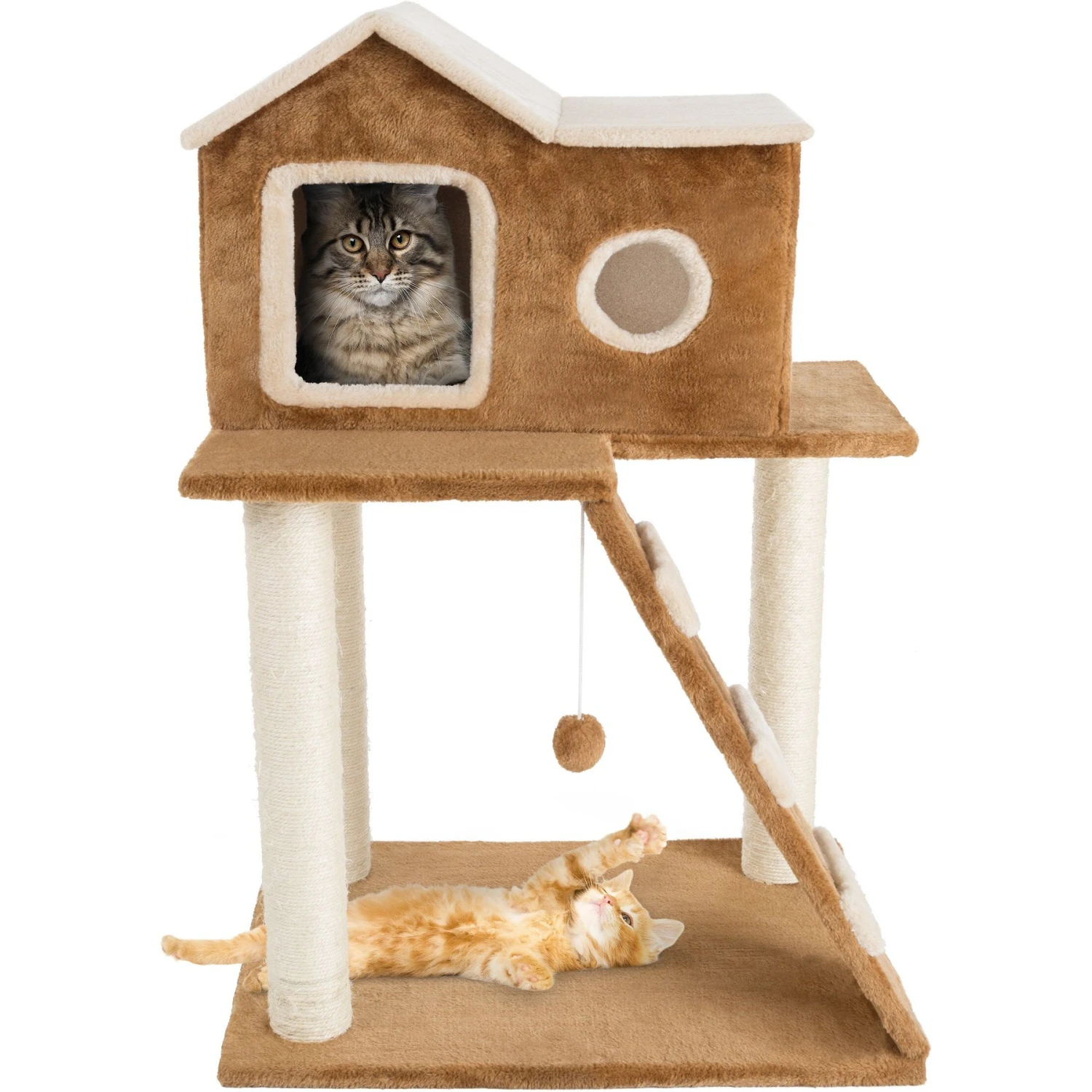 Pet Adobe 3-Tier 34.5-in Sisal Cat Tree 3 Pet Adobe 3-Tier 34.5-in Sisal Cat Tree