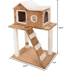 Pet Adobe 3-Tier 34.5-in Sisal Cat Tree 10 Pet Adobe 3-Tier 34.5-in Sisal Cat Tree -Trixie || Catit || Nature's Miracle Shop 345022 PT1. AC SS1800 V1637286771