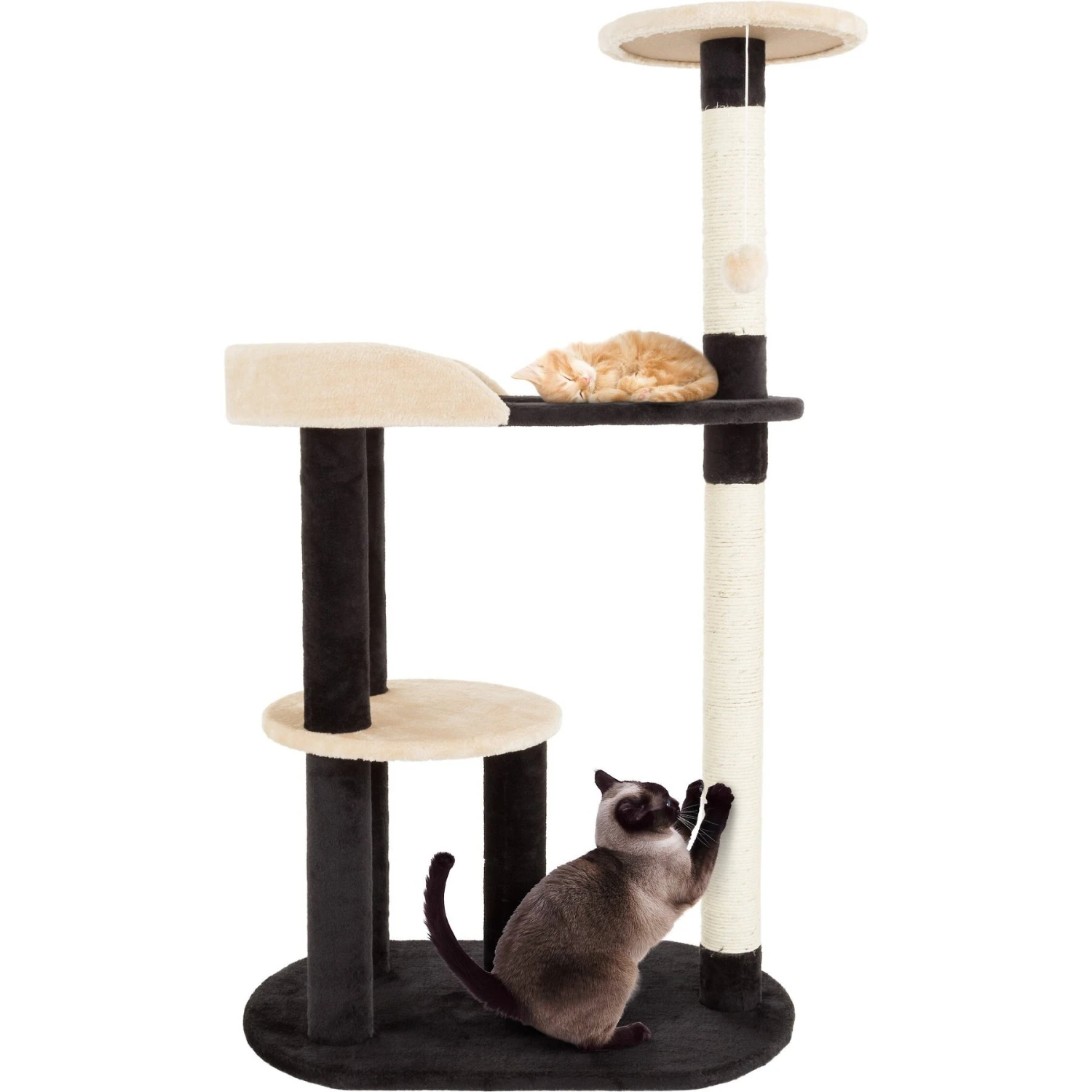 Pet Adobe 4-Tier Sisal 42-in Cat Tree 3 Pet Adobe 4-Tier Sisal 42-in Cat Tree