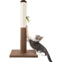 Pet Adobe 24.5-in Sisal Cat Scratching Post With Toy -Trixie || Catit || Nature's Miracle Shop 345065 PT3. AC SS1800 V1637286752