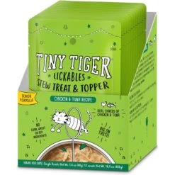 Tiny Tiger Lickables Stew Senior Formula Chicken & Tuna Recipe Cat Treat & Topper