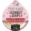 Tiny Tiger Lickables Soup Chicken & Shrimp Recipe In A Creamy Chicken Broth Cat Treat & Topper