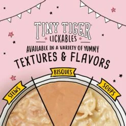 Tiny Tiger Lickables Soup Chicken & Shrimp Recipe In A Creamy Chicken Broth Cat Treat & Topper -Trixie || Catit || Nature's Miracle Shop 345173 PT7. AC SS1800 V1696613955