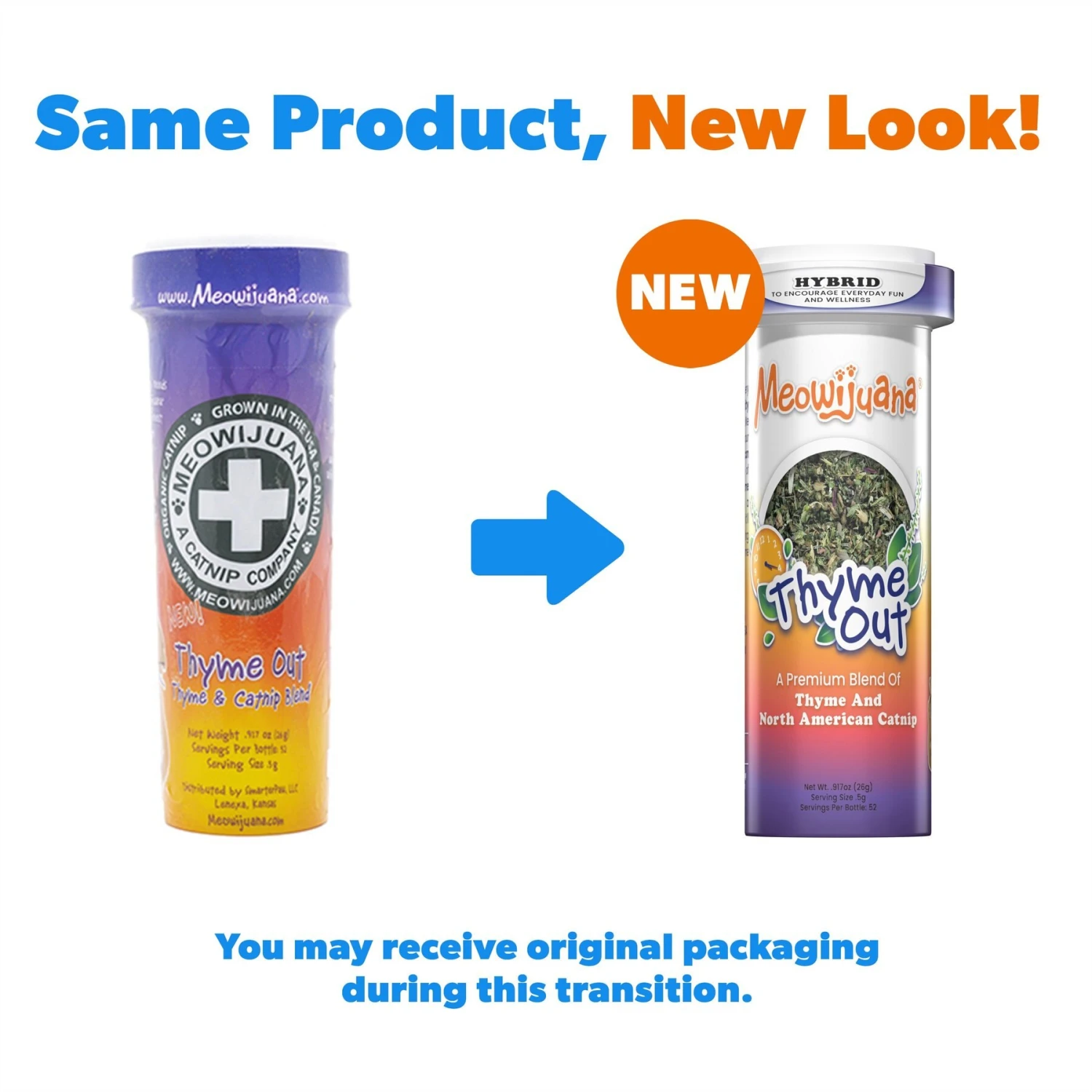 Meowijuana Thyme Out Blend Catnip, 0.92-oz Bottle 4 Meowijuana Thyme Out Blend Catnip, 0.92-oz Bottle - Image 2