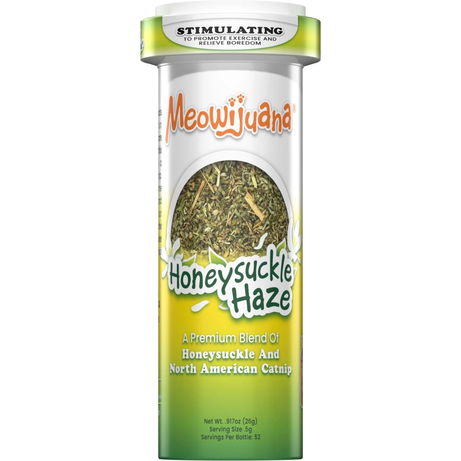 Meowijuana Honeysuckle Haze Blend Catnip, 0.92-oz Bottle 3 Meowijuana Honeysuckle Haze Blend Catnip, 0.92-oz Bottle